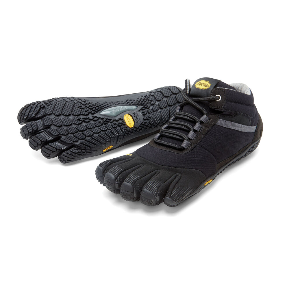 Vibram Fivefingers Trek Ascent Insulated Erkek Koşu Ayakkabısı Siyah,LI9408365